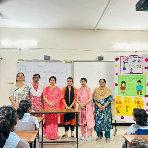 Today@ PMS Gomtinagar Lucknow conducted a session on Good Touch and Bad Touch for students of